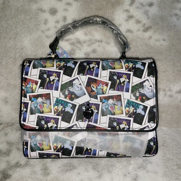 LOUNGEFLY DISNEY VILLAINS CLUB POLAROID CROSSBODY PURSE - Picture 5 of 5